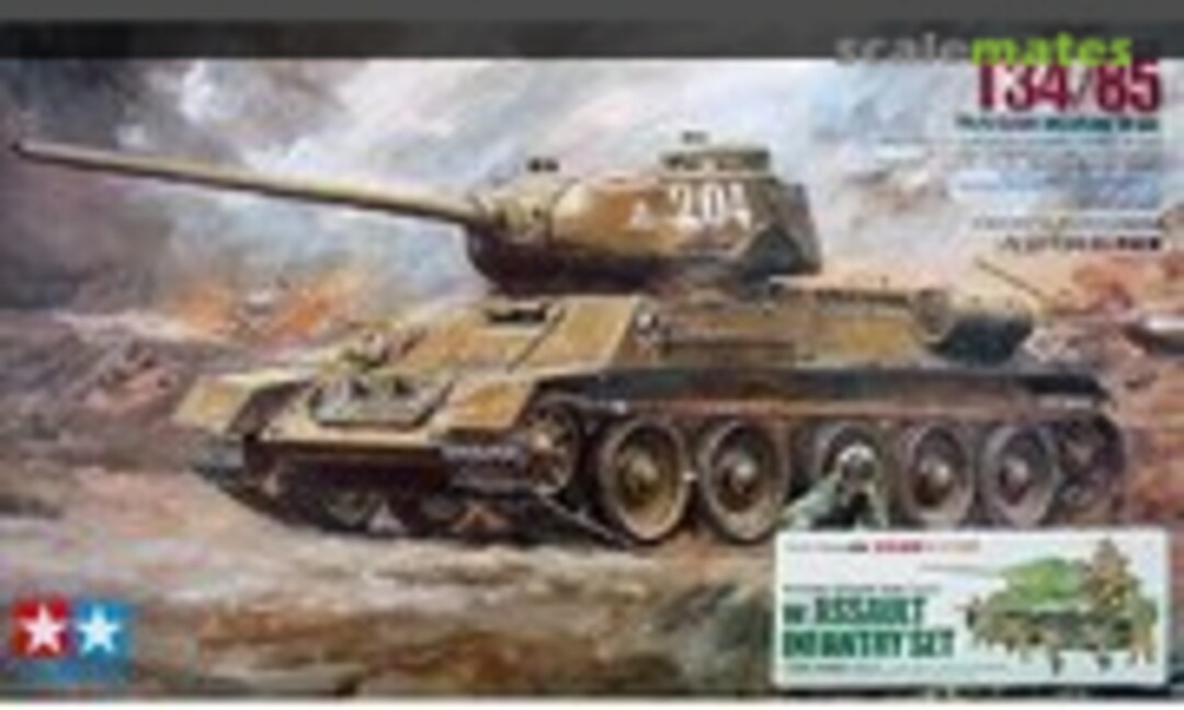 1:35 T34/85 w/Assault Infantry Set (Tamiya 89563)