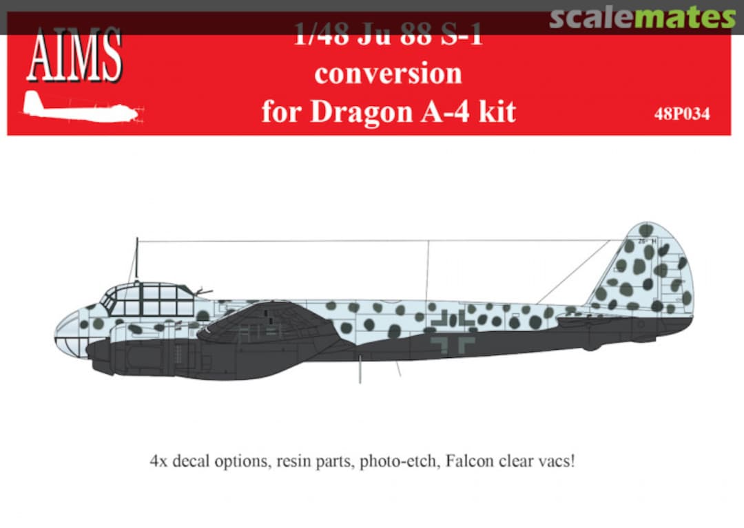 Boxart Junkers Ju 88 S-1 conversion 48P034 AIMS