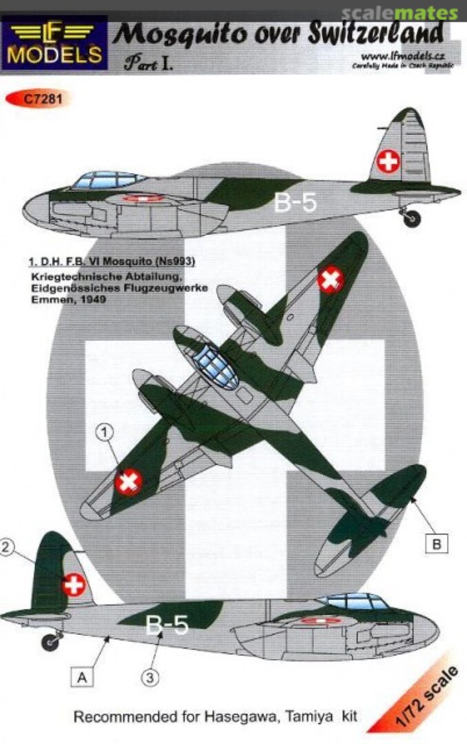 Boxart Mosquito over Switzerland, Part I C7281 LF Models