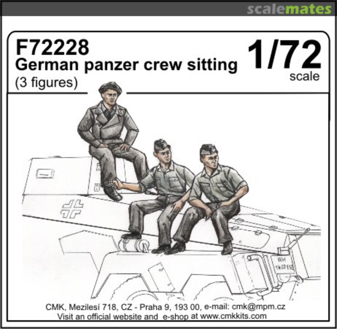 Boxart Panzer Crew sitting F72228 CMK