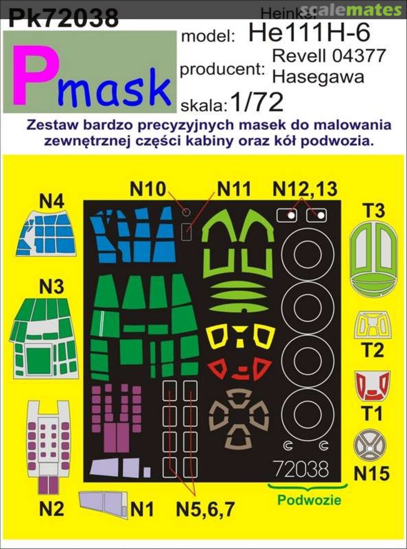 Boxart Heinkel He111H-6 PK72038 Pmask