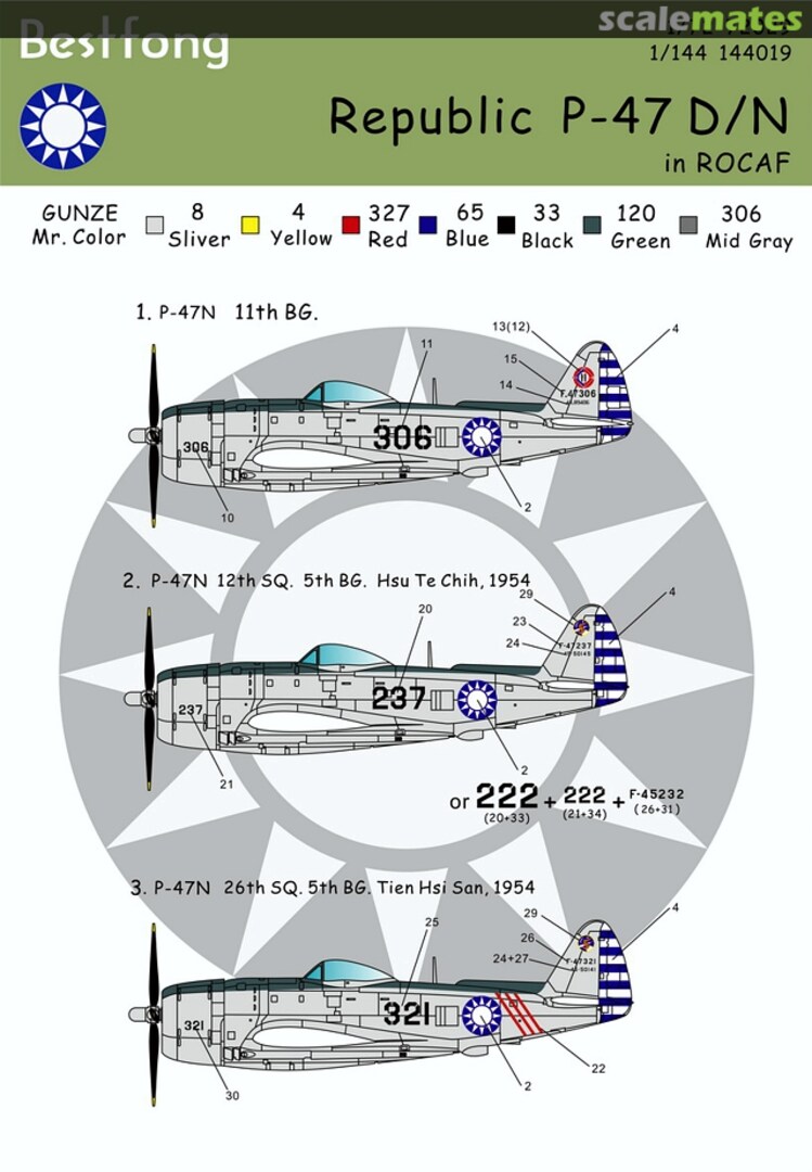 Boxart Republic P-47D/N in ROCAF 72029 Bestfong