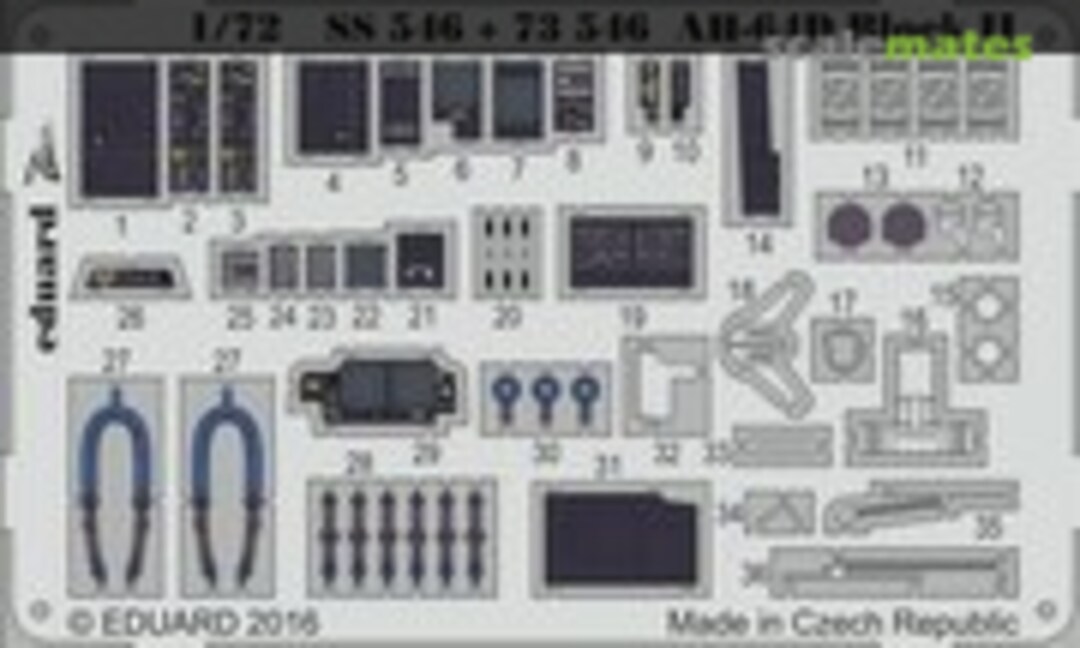 1:72 AH-64D Apache [Block II] - Interior (Eduard SS546)