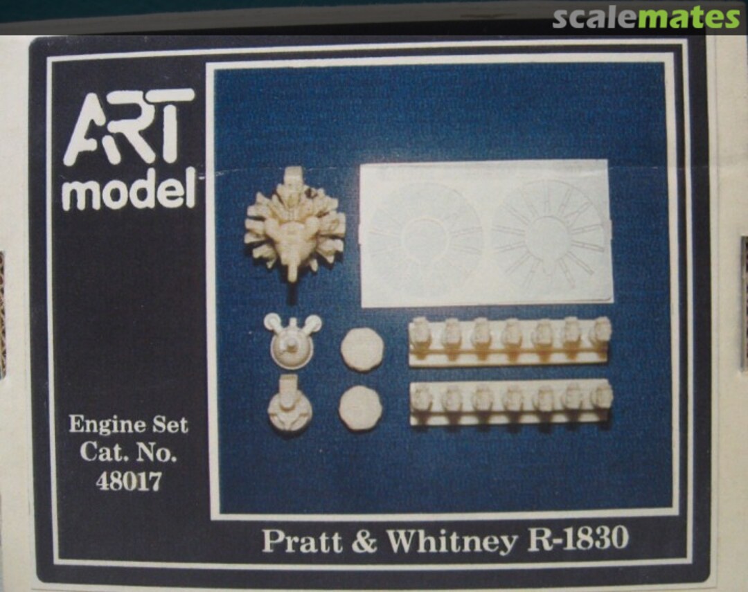 Boxart Pratt & Whitney R 1830 Engine Set 48017 ART model