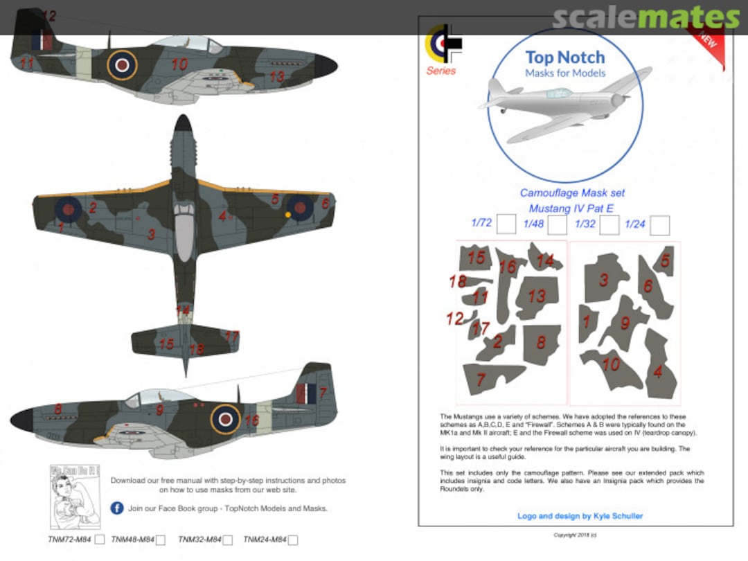 Boxart Mustang Pattern E Camo TMN32-M84 TopNotch