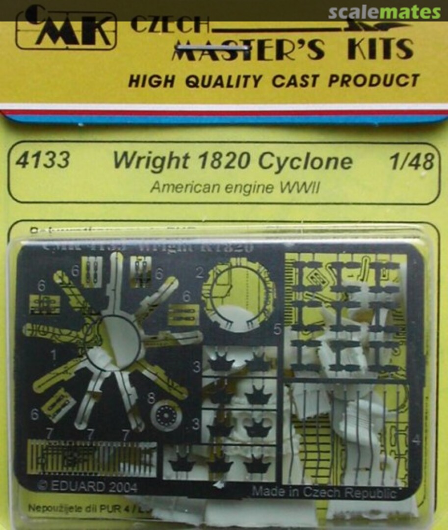 Boxart Wright R 1820 Cyclone Motor set 4133 CMK