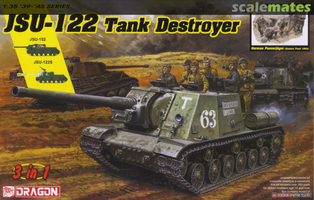 Boxart JSU-122 Tank Destroyer 6787 Dragon