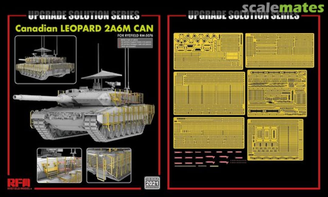 Boxart Leopard 2A6M CAN upgrade set RM-2021 Rye Field Model