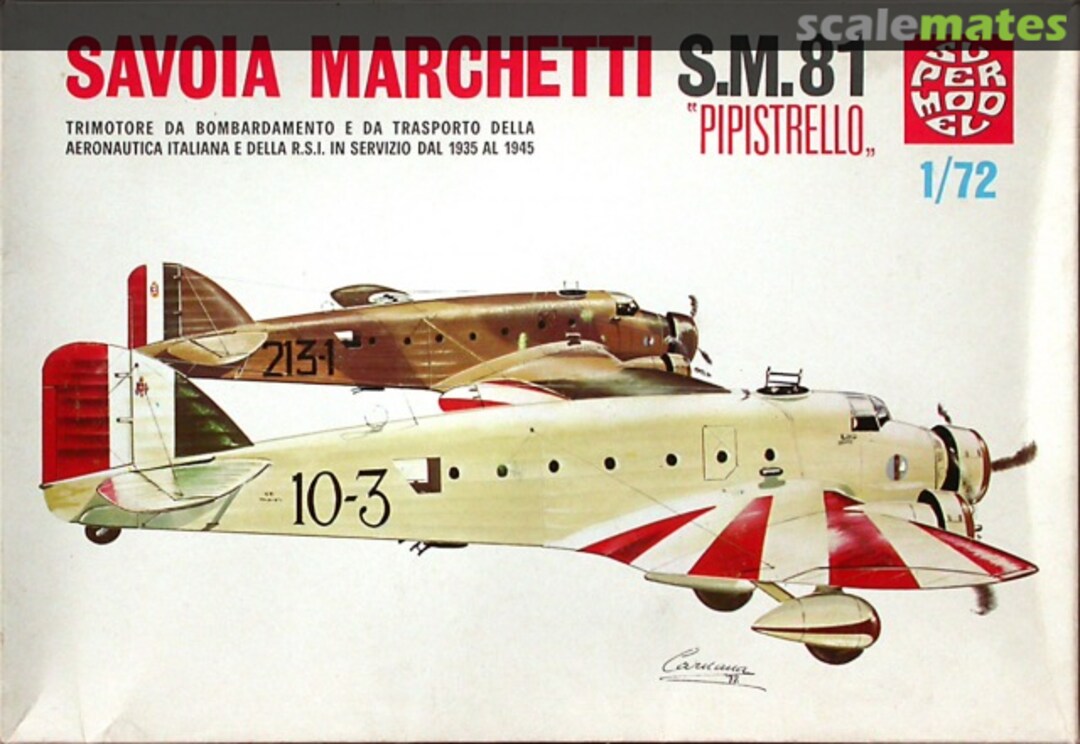 Boxart Savoia Marchetti S.M.81 "Pipistrello" 10-008 Supermodel