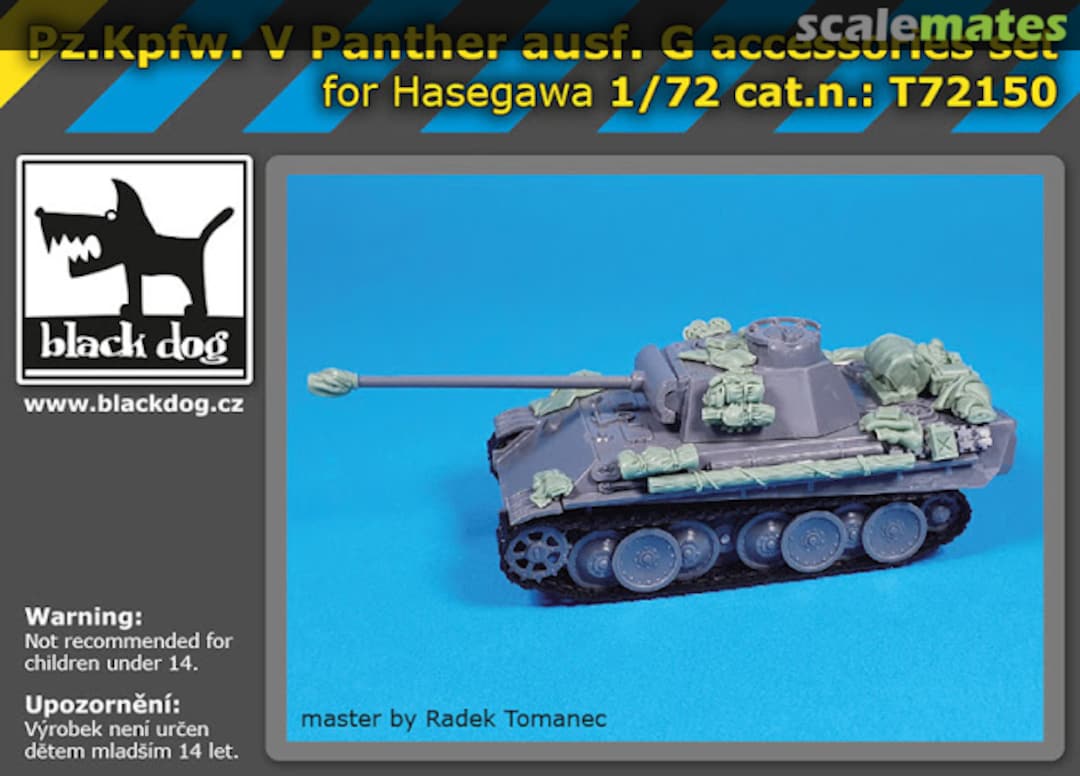 Boxart Pz.Kpfw. V Panther Ausf.G accessories set T72150 Black Dog