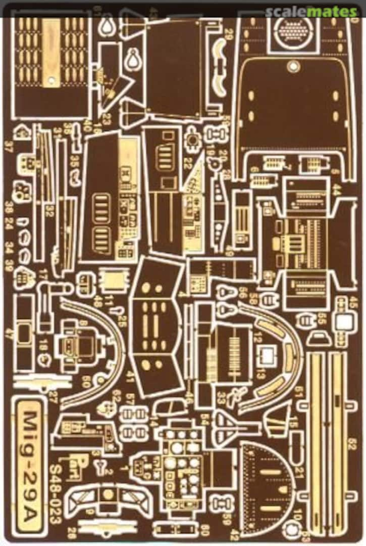 Boxart MiG-29A (cockpit) S48-023 Part
