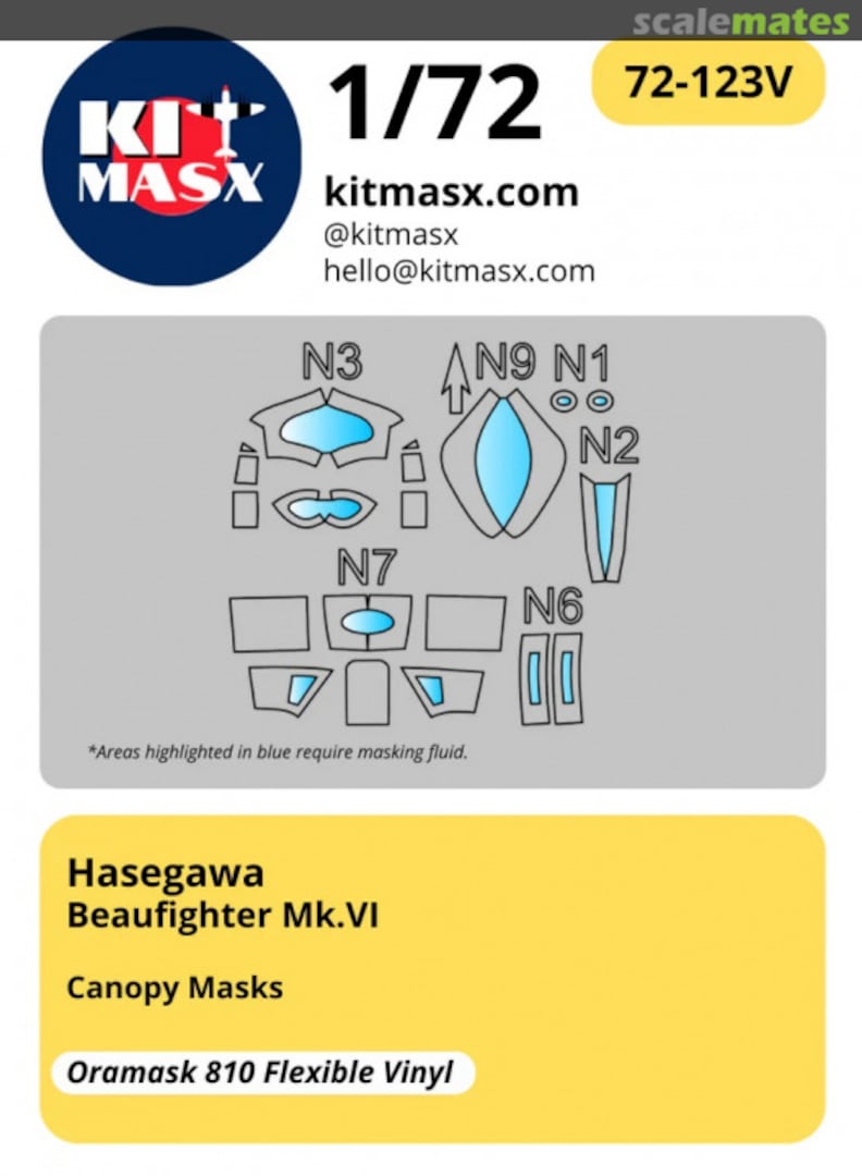 Boxart Beaufighter Mk.VI 72-123V Kit Masx