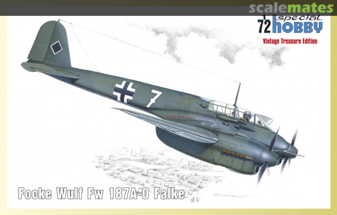 Boxart Focke Wulf Fw 187A-0 Falke VT72002 Special Hobby