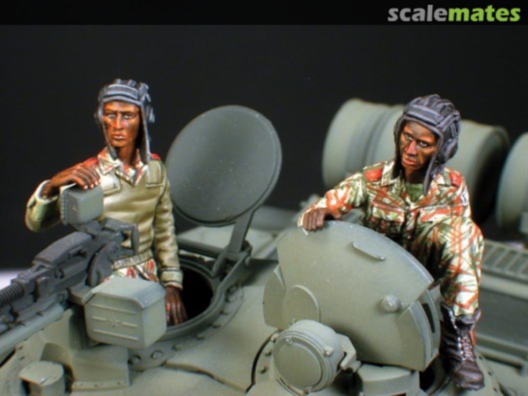 Boxart T-55 African Tank Crew #2 (2) 35507 Warriors