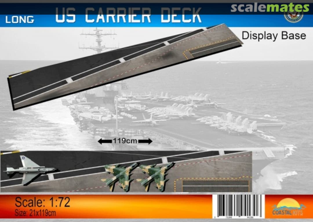 Boxart Long US Carrier Deck CKS360-72 Coastal Kits