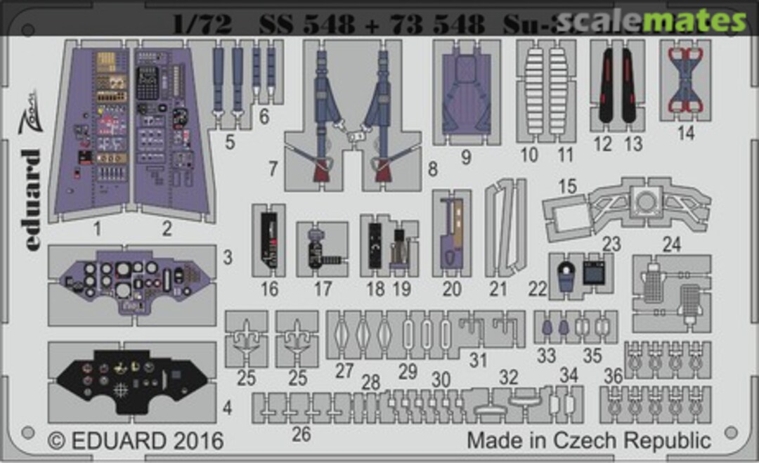 Boxart Su-33 interior SS548 Eduard