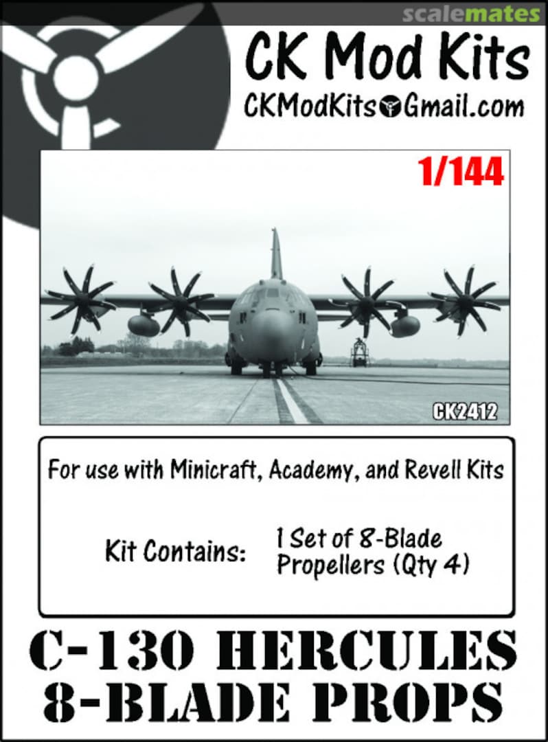 Boxart C-130 8 Blade Props CK2412 CK Mod Kits