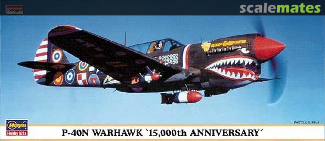 Boxart P-40N Warhawk '15,000th Anniversary' 00360 Hasegawa