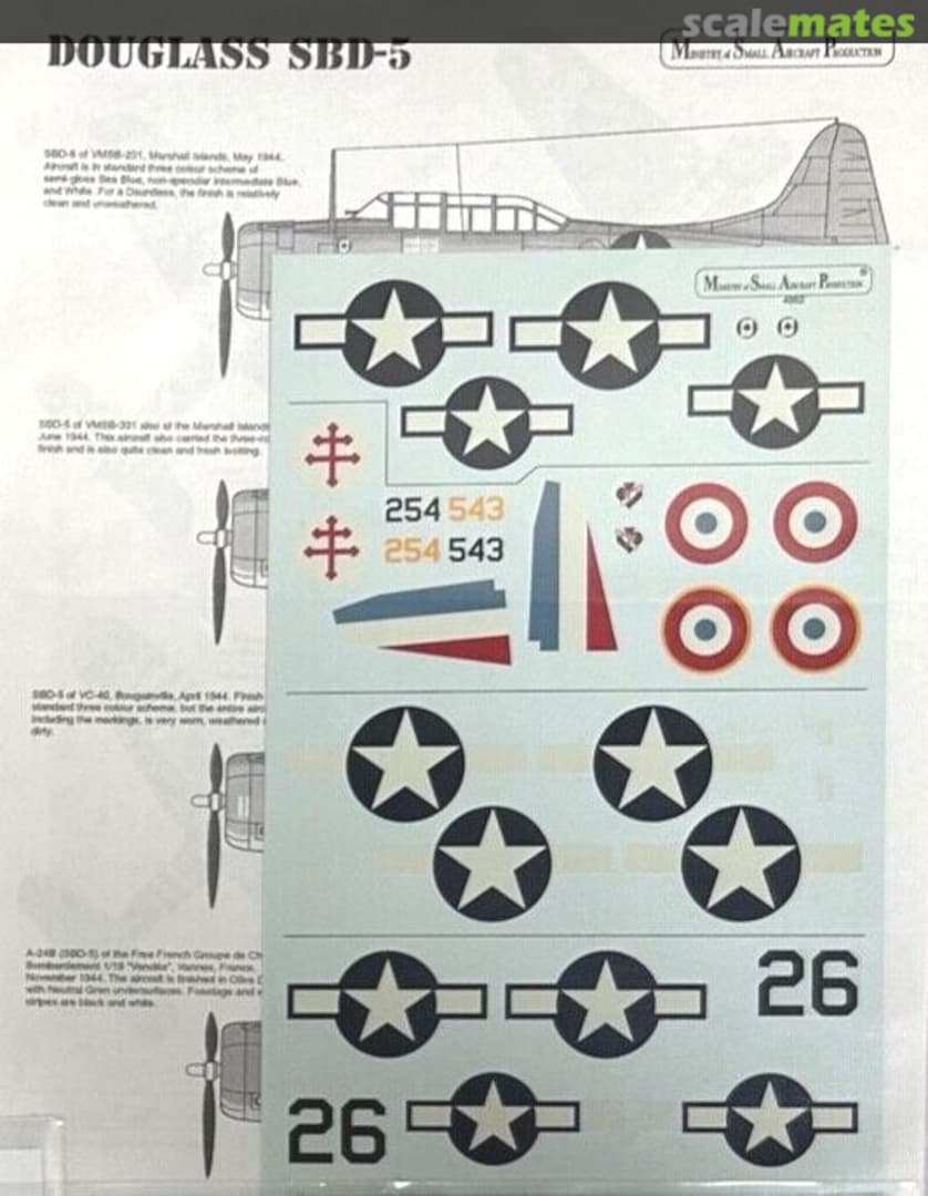 Boxart Douglass SBD-5 4852 Ministry of Small Aircraft Production