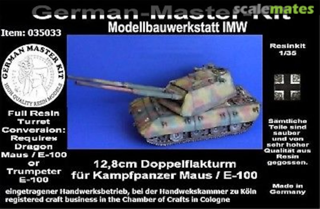 Boxart 12,8cm Doppelflakturm 035033 German Master Kit