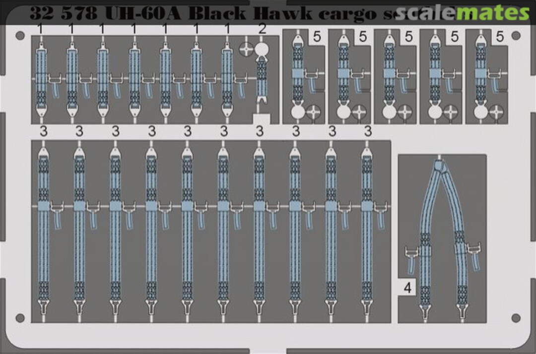 Boxart Sikorsky UH-60A Black Hawk - PE Cargo Seatbelts 32578 Eduard