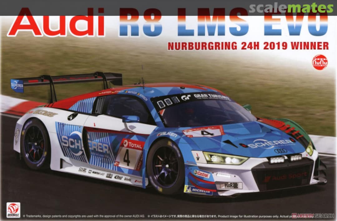 Boxart Audi R8 LMS GT3 Evo - Nürburgring 24H 2019 Winner PN24026 NuNu Model Kit 