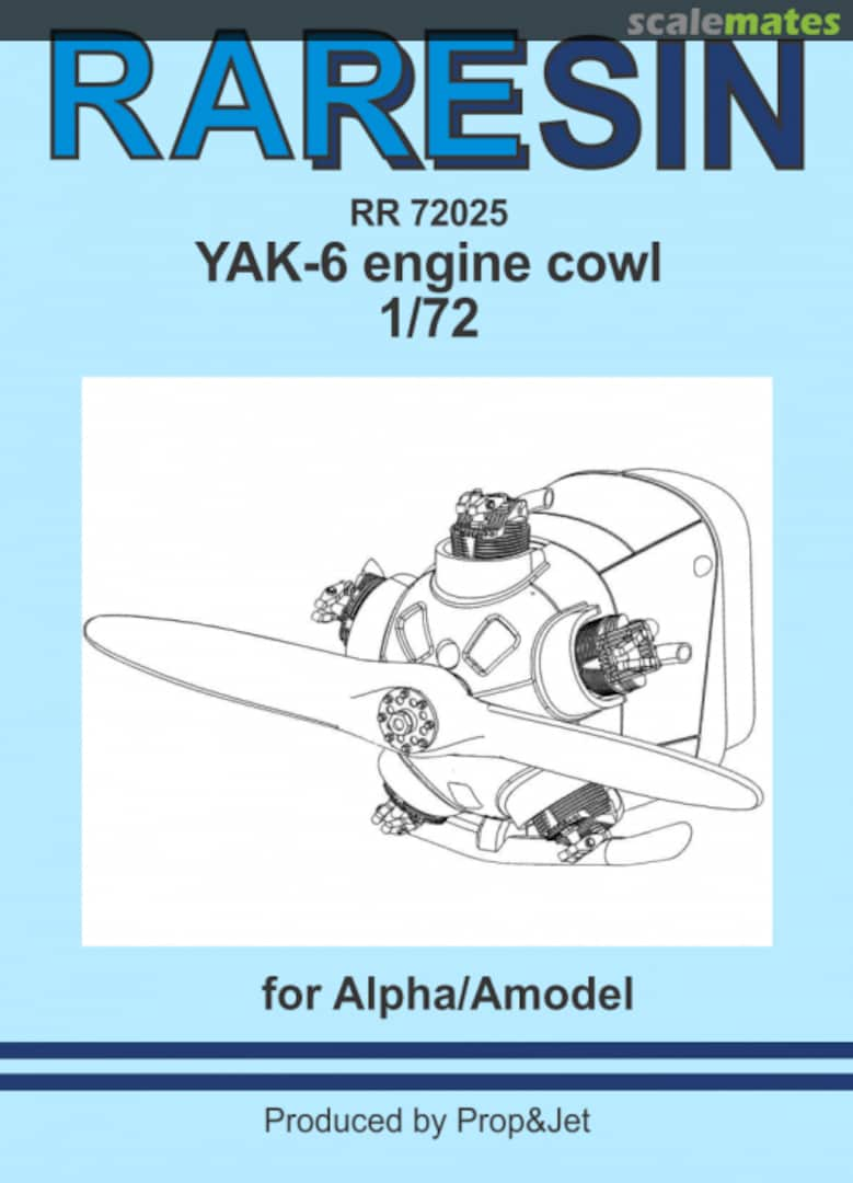 Boxart Yak-6 engine RR-72025 Prop & Jet