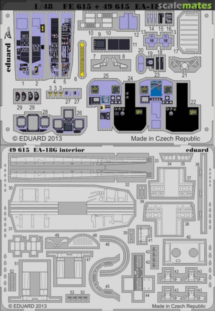 Boxart Boeing EA-18G Interior S.A. & PE 49615 Eduard