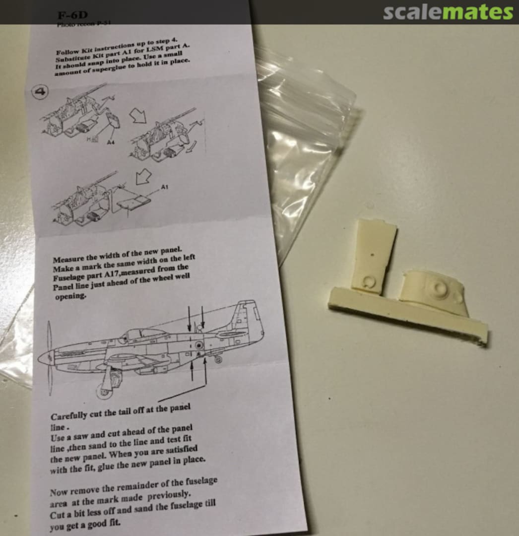 Boxart F-6D Mustang Conversion LSM40300 Lone Star Models