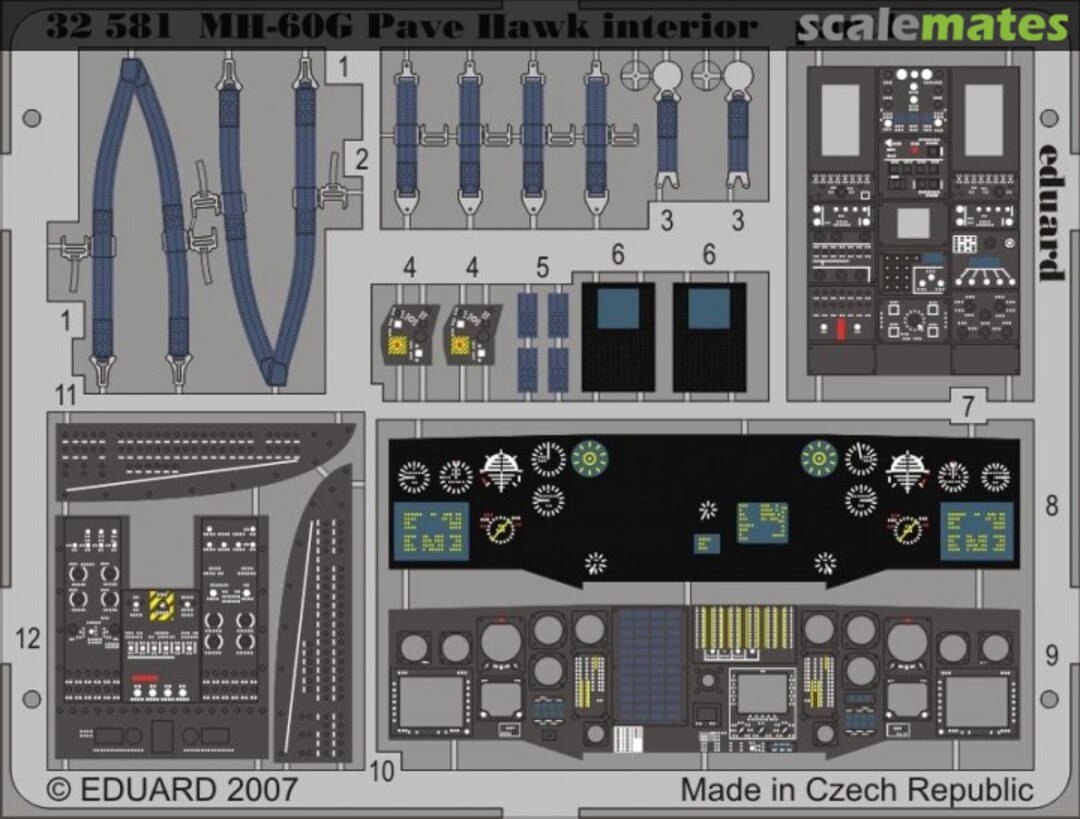 Boxart MH-60G interior 32581 Eduard