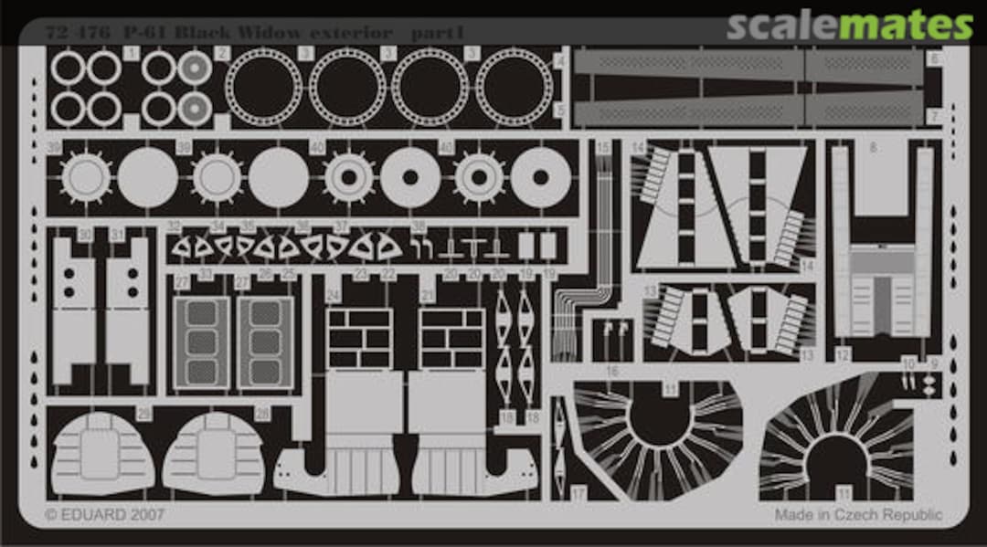 Boxart P-61 exterior 72476 Eduard