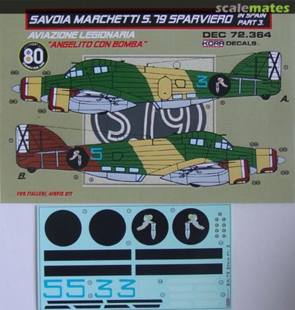 Boxart Savoia Marchetti S.79 Sparviero DEC72364 Kora Models