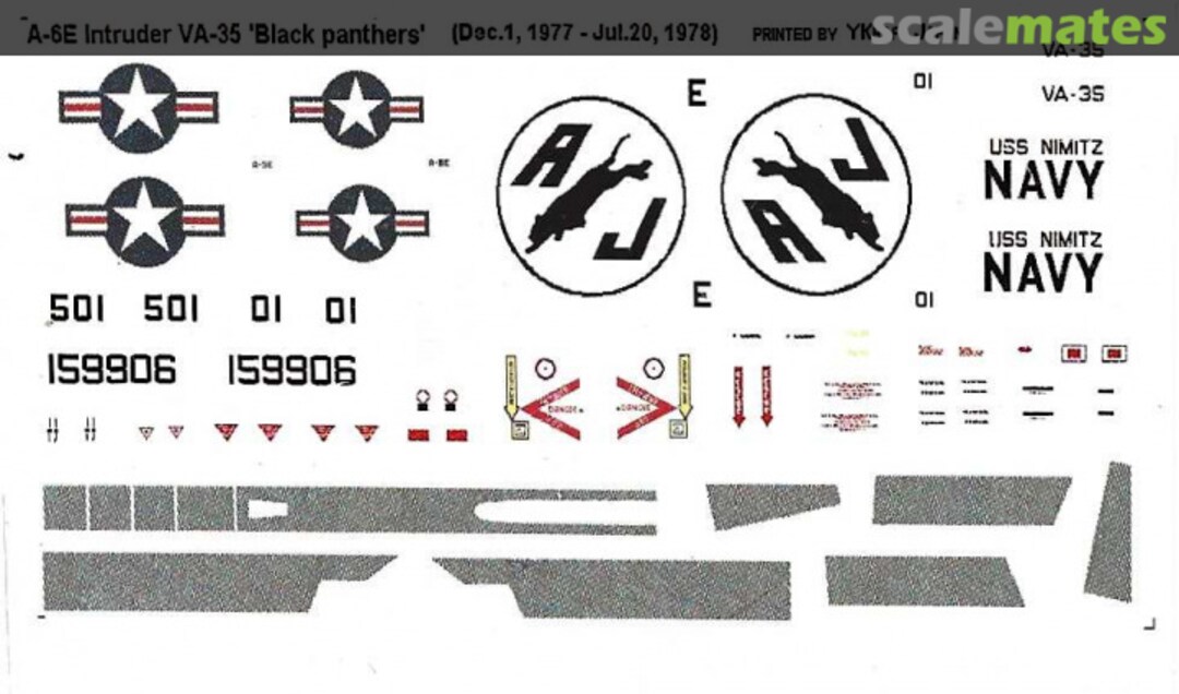 Boxart A-6E Intruder VA-35 "Black Panthers"  YKraft