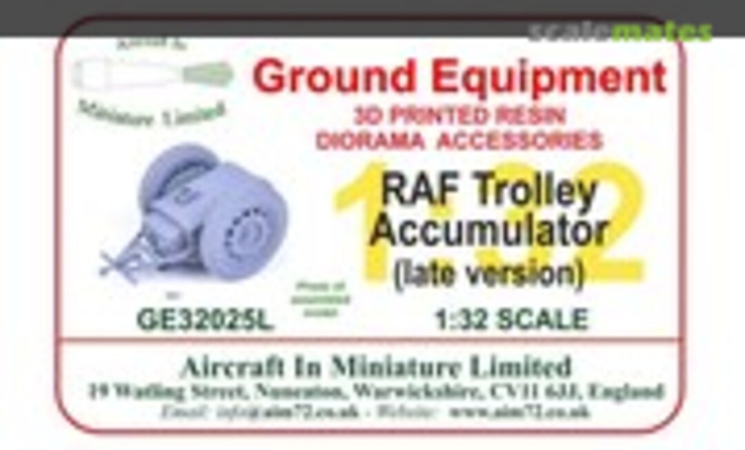 1:32 RAF Trolley Accumulator (Battery Start Cart) (Aircraft In Miniature Ltd GE32025L)