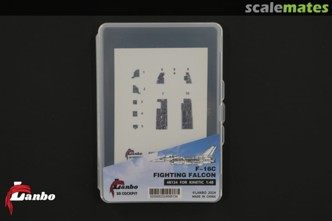 Boxart F-16C Fighting Falcon interior 3D decals 48134 Lanbo Models