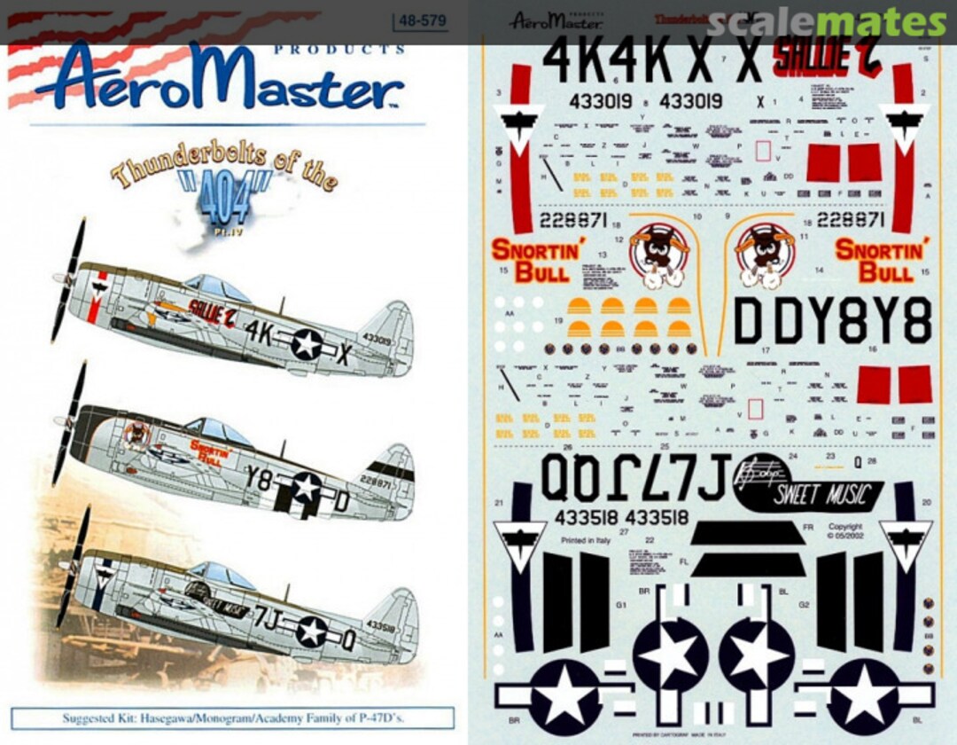 Boxart Thunderbolts of the "404" Pt. IV 48-579 AeroMaster