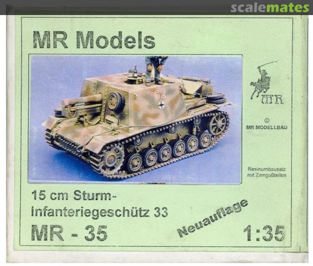 Boxart 15 cm Sturm-Infanteriegeschütz 33 MR-35 MR Modellbau