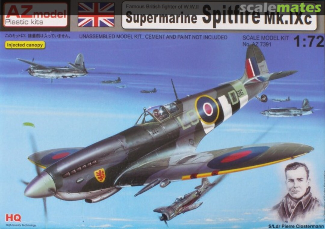 Boxart Supermarine Spitfire Mk.IXc „Aces" AZ7391 AZmodel