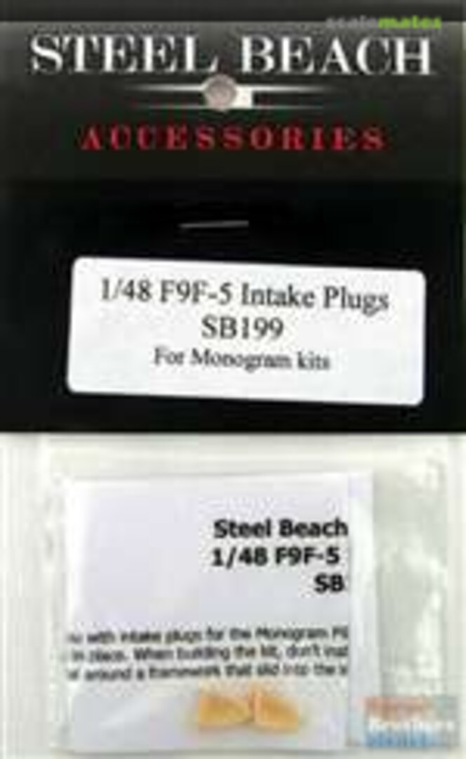 Boxart F9F-5 Panther Intake Plugs 48076 Steel Beach