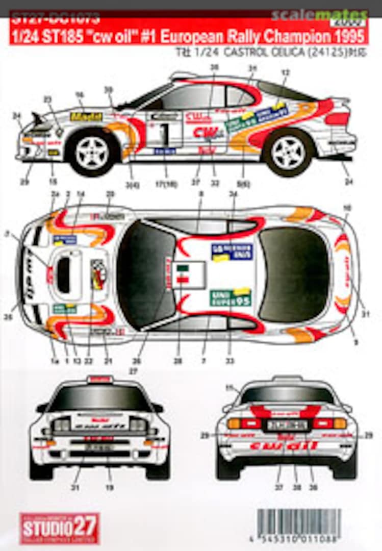 Boxart ST185 `cw oil` #1 European Rally Champion 1995 ST27-DC1073 Studio27