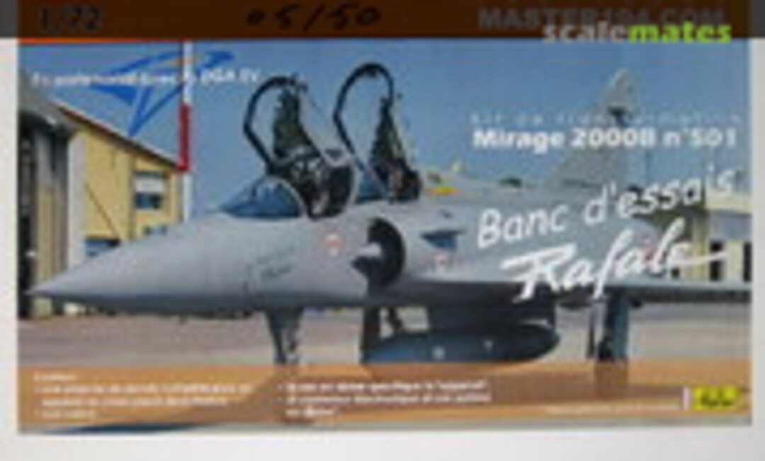 1:72 Kit de transformation Mirage 2000B n°501 Banc d'essais Rafale (Master194 001)