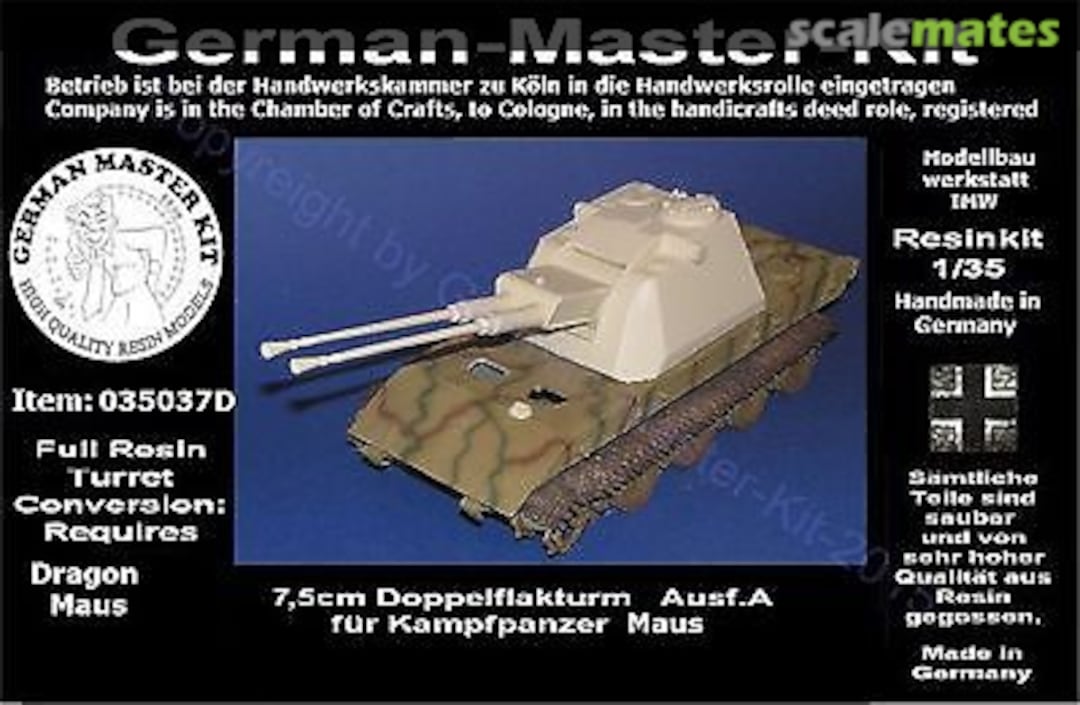 Boxart 7,5cm Doppelflakturm Ausf. A 035037D German Master Kit