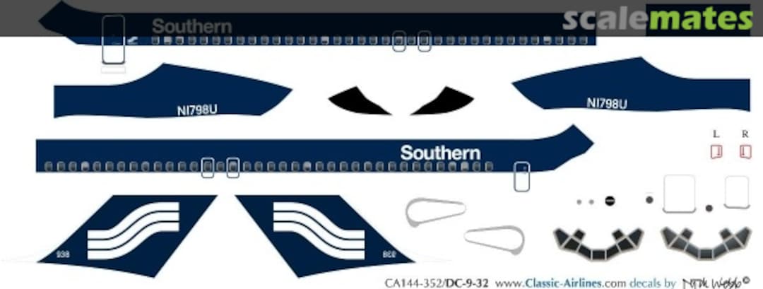 Boxart Southern DC-9-30 CA144-352 Classic Airlines