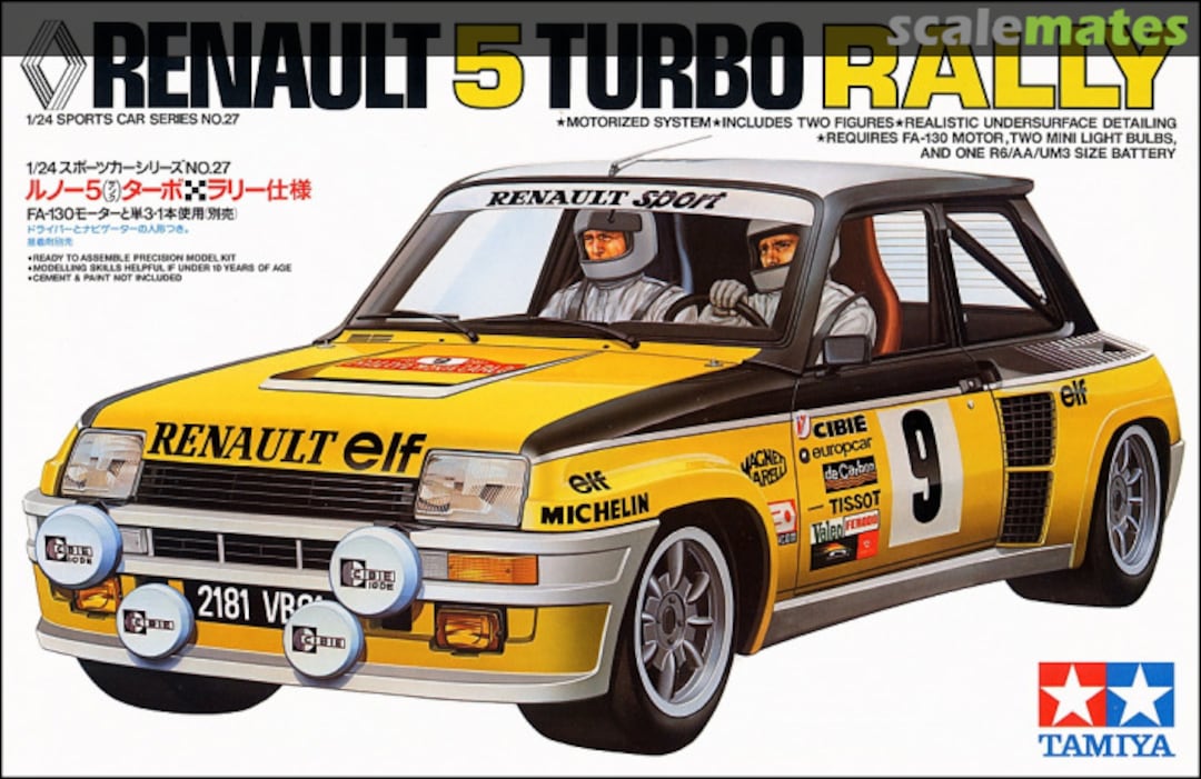 Boxart Renault 5 Turbo Rally 24027 Tamiya