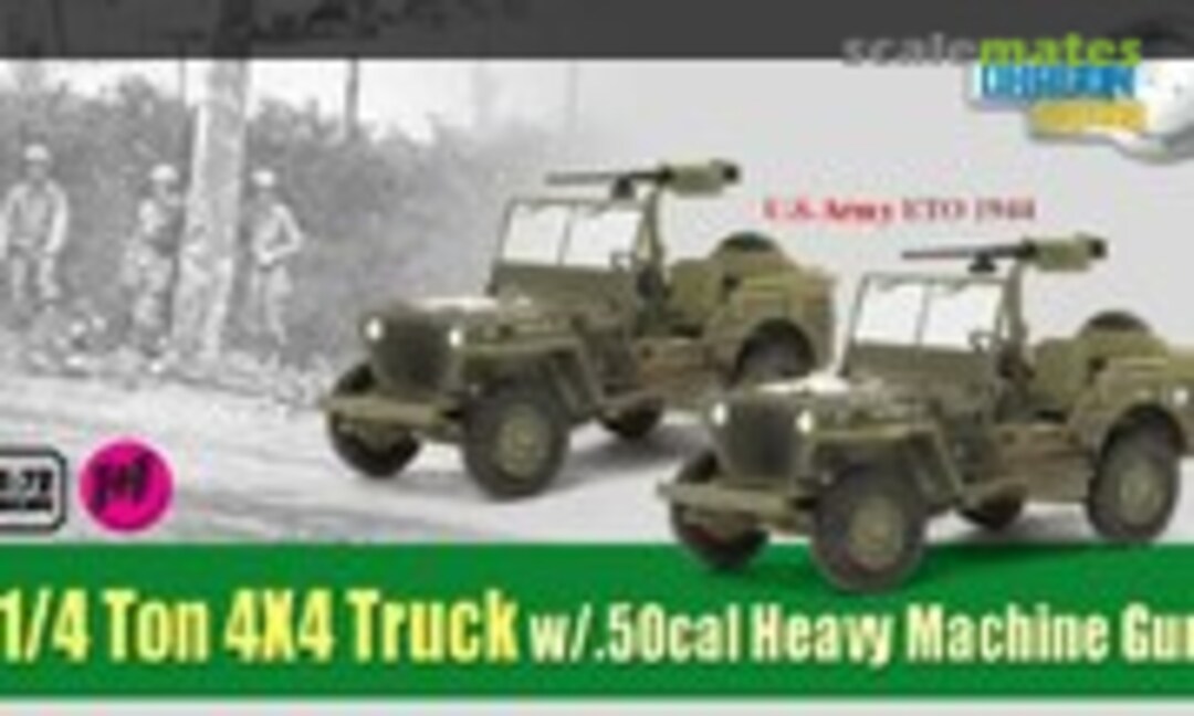 1:72 1/4-Ton 4x4 Truck w/.50cal Machine Gun (Dragon Armor 60506)