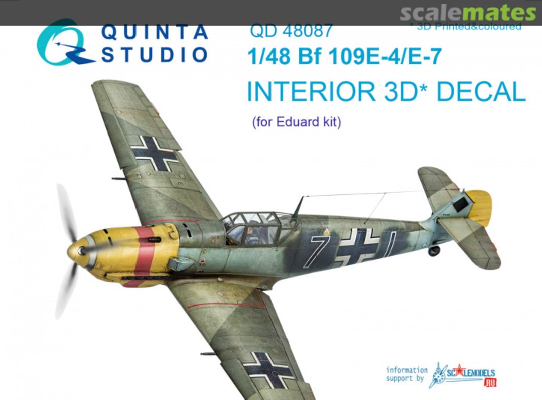 Boxart Bf 109 E-4/E-7 QD48087 Quinta Studio