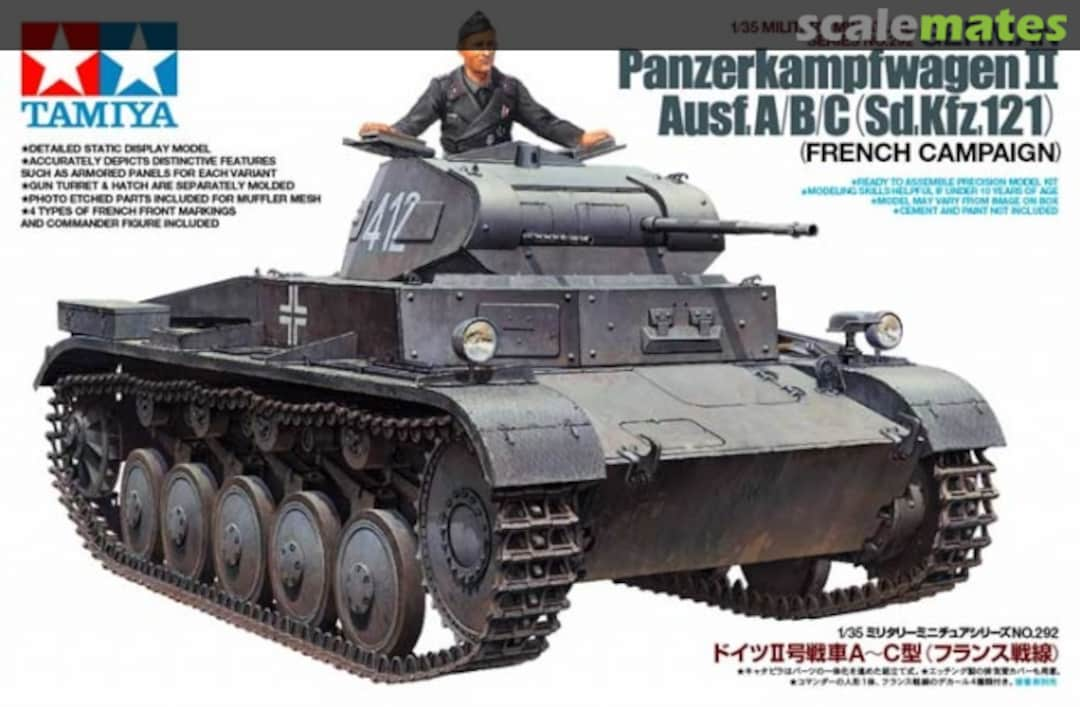 Boxart Panzerkampfwagen II Ausf. A/B/C (Sd.Kfz.121) 35292 Tamiya