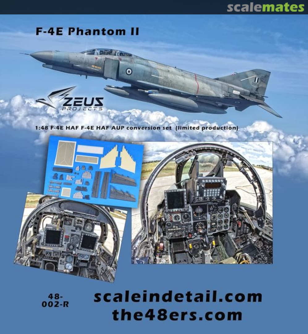 Boxart F-4E HAF AUP conversion set 48-002-R Zeus Projects