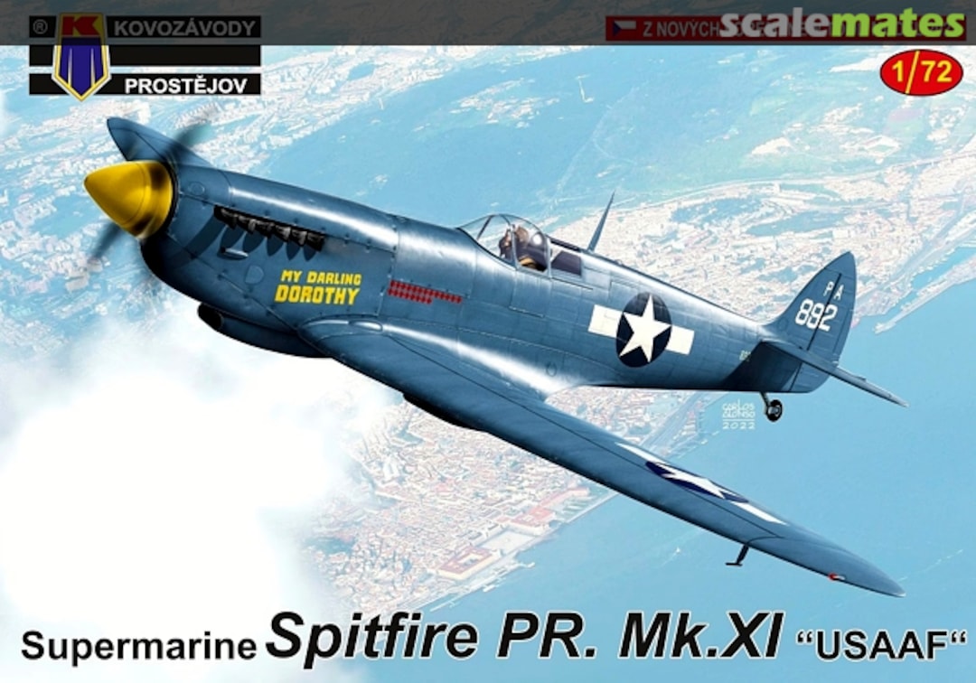 Boxart Supermarine Spitfire PR. Mk.XI KPM0291 Kovozávody Prostějov