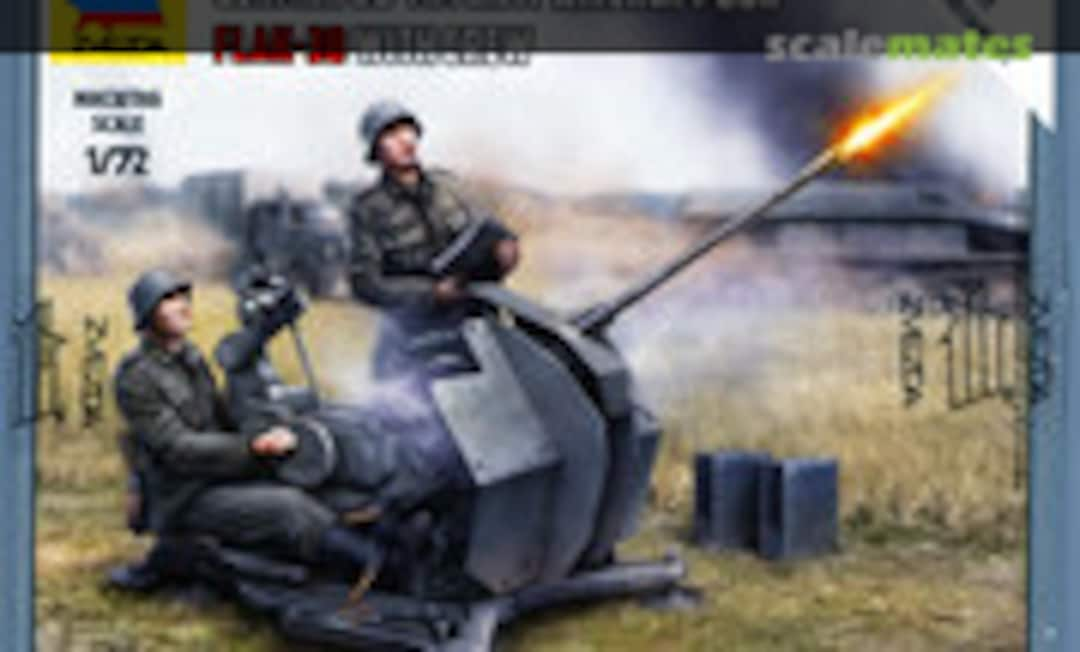 1:72 20mm Anti-Aircraft Gun Flak 38 with Crew (Zvezda 6117)